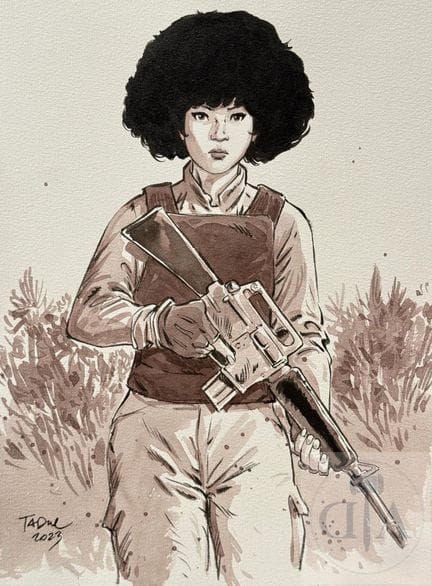 TaDuc / XIII.  Dessin original de l'héroïne le maj