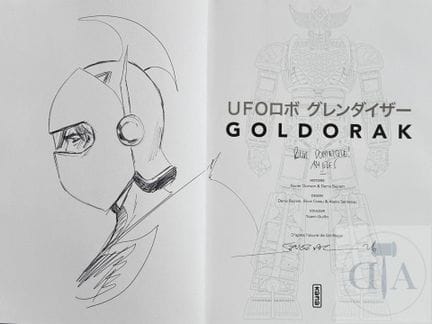 Sentenac / Goldorak.  Dessin original pleine page 