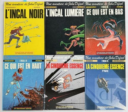 Moebius / Giraud / L'incal.  Collection des 6 tome