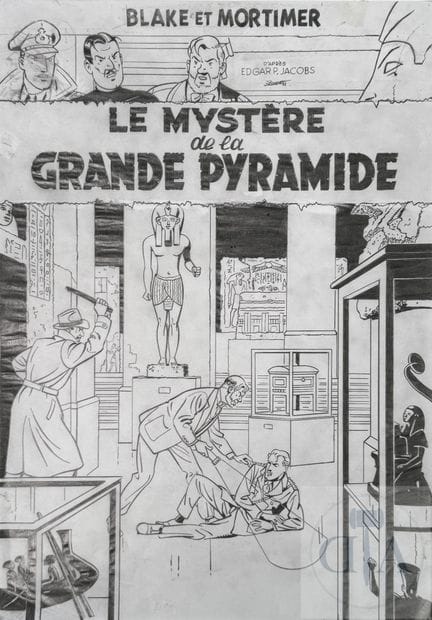 Cirovic / Blake et Mortimer.  Dessin original prép