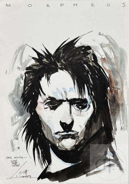 Hampton / The Sandman.  Dessin original illustrant