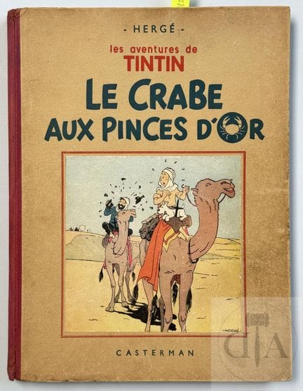 Hergé / Tintin.  Album NB T9 "La crabe aux pinces 