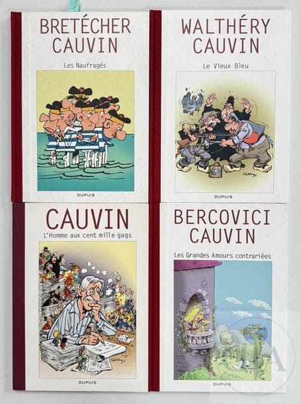 Cauvin / Walthéry / Bercovici.   Collection de 4 a