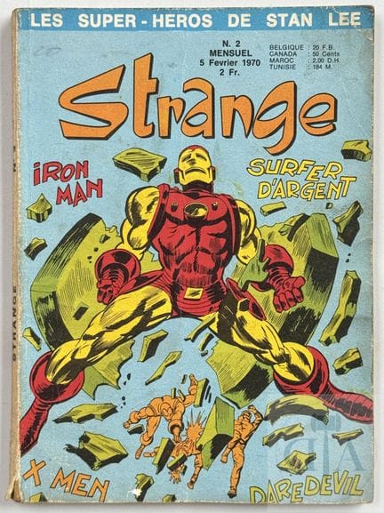 Strange / Lug.  Album mensuel n°2 de 1970 en TBE. 