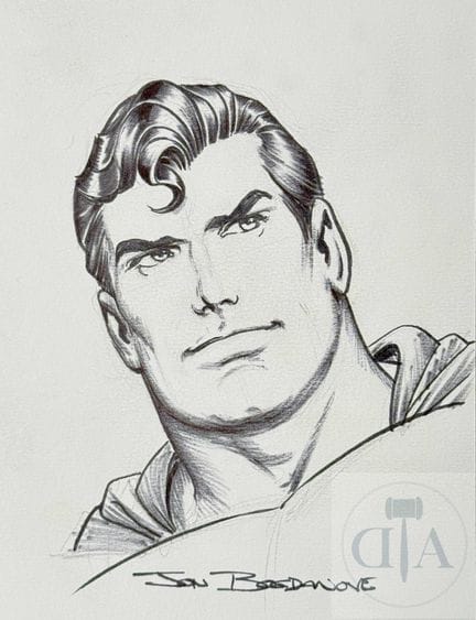 Bogdanovo Jon / Superman.  Dessin original illustr
