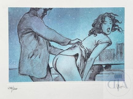 Manara / Tirage signé et n°/700 ex.  TBE+.  30 X 4