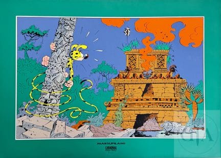 Franquin / Le Marsupilami.  Sérigraphie éditée en 