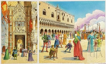 Enrico / Les voyages de Jhen.  Mise en couleurs or