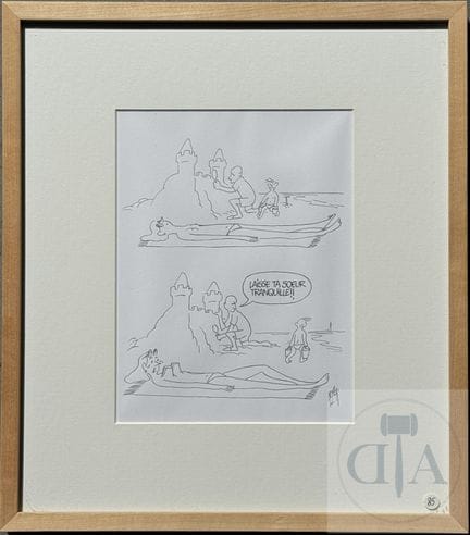 Royer / Dessin original humoristique.  Cette oeuvr