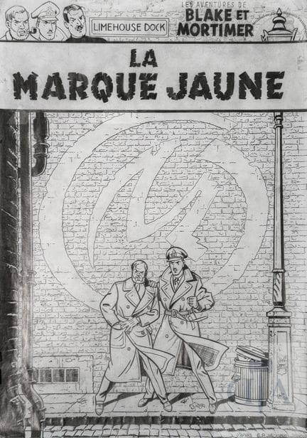 Cirovic / Blake et Mortimer.  Dessin original prép