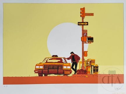 Vance/XIII. Sérigraphie du 4e de couverture édité 