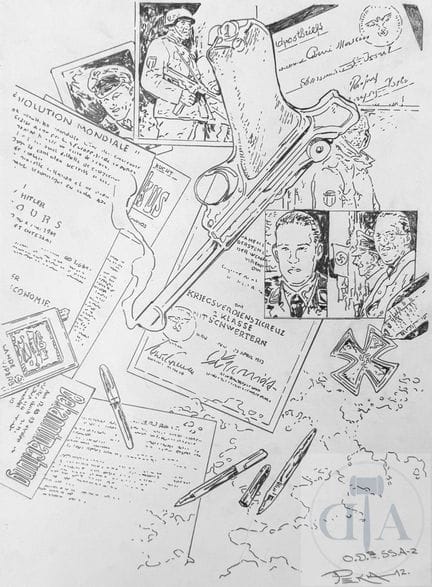 Peka / Dufranne / Odessa.  Dessin original de la c