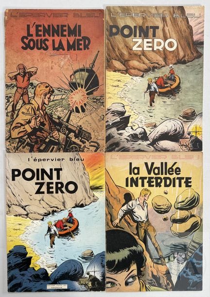 Sirius / L'épervier bleu.  Collection de 4 albums: