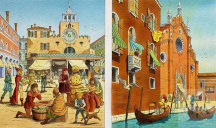 Enrico / Les voyages de Jhen.  Mise en couleurs or