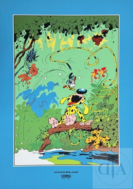 Franquin / Le Marsupilami.  Sérigraphie éditée en 