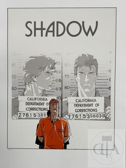 Francq / Largo Winch.  Sérigraphie de la couvertur