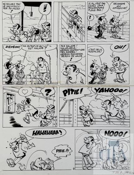 Attanasio / Spaghetti.  Planche originale n°12 de 
