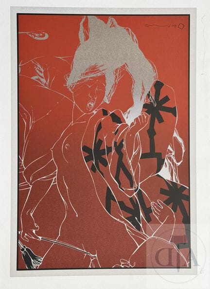 Michetz / Kogaratsu.  Sérigraphie érotique signée.