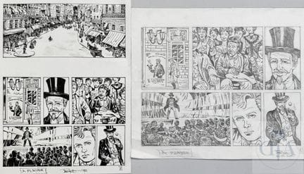Peka / A Player.  Planche orignale du début d'albu