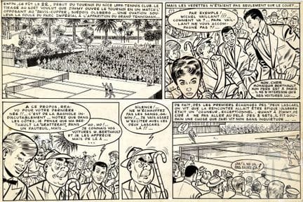 Reding / Jary.  Demie planche originale de qualité
