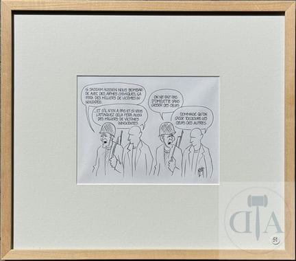 Royer / Dessin original humoristique.  Cette oeuvr