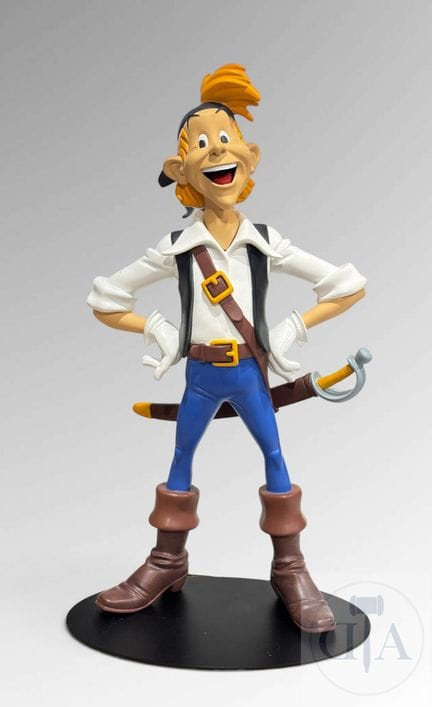 Uderzo / Jehan Pistolet.  Sculpture du héros édité