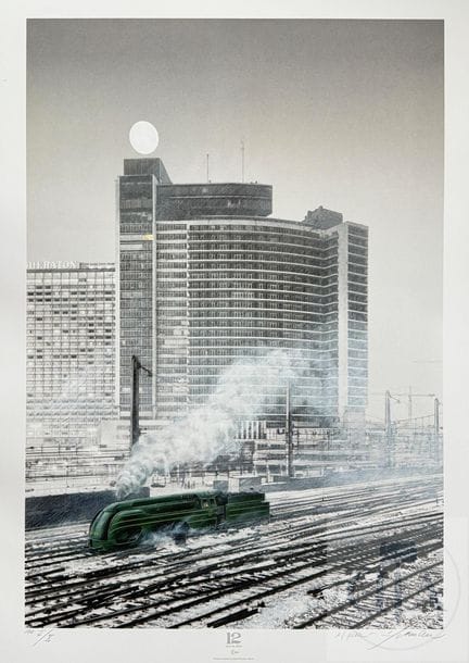 Schuiten  Plissart / Sérigraphie XL "La type 12 ga