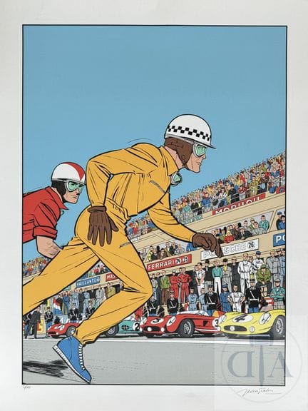 Graton / Michel Vaillant.  Sérigraphie de la couve