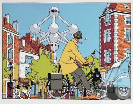 Giardino / Sérigraphie "Mr Hulot à Bruxelles" édit