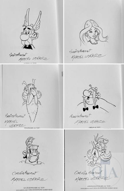 Uderzo / Astérix présente.  Collection de 5 albums