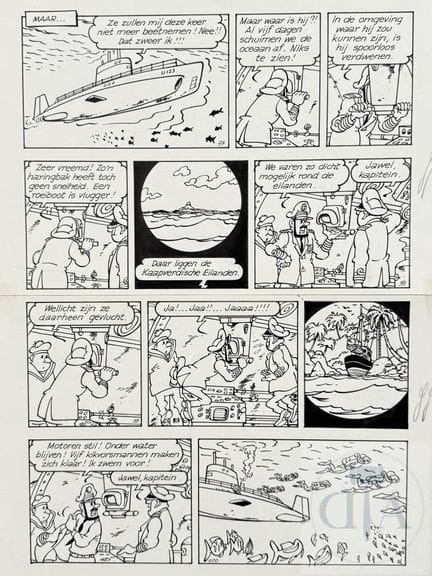 Jef Nys / Jommeke.  Planche originale n°27 de l'al