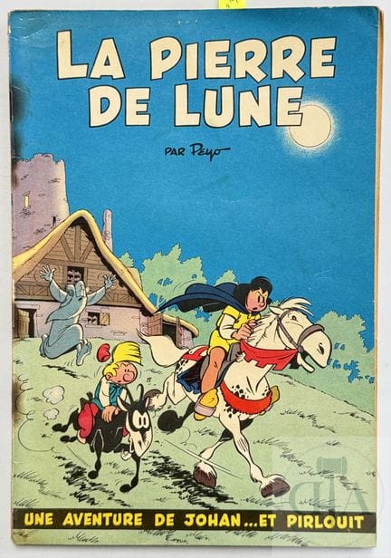 Peyo / Johan et Pirlouit.  Album T4 "La pierre de 