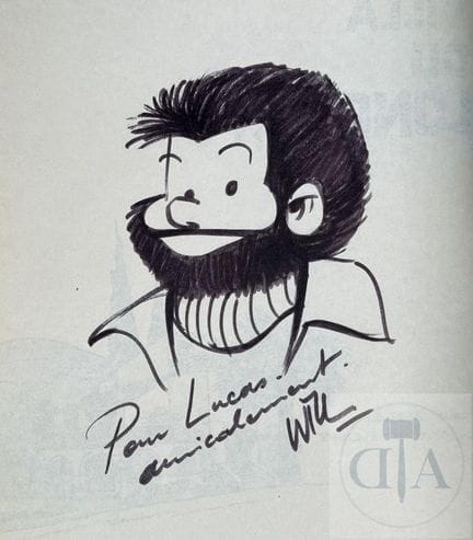 Will / Tif et Tondu.  Dessin original réalisé dans