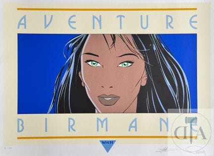 Francq / Largo Winch.  Sérigraphie éditée en 1996 