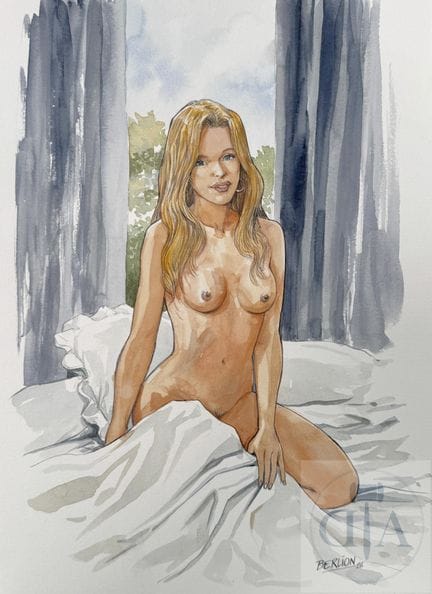 Berlion / Agata.  Dessin original illustrant la be