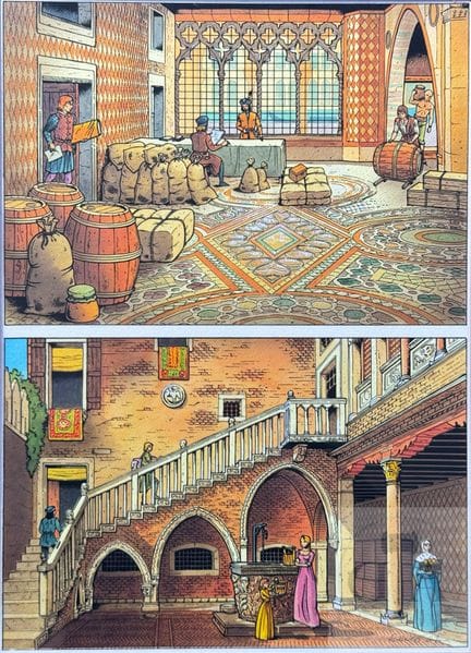 Enrico / Les voyages de Jhen.  Mise en couleurs or