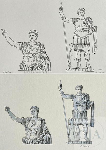 Enrico / J Martin / Alix.  Dessin original illustr