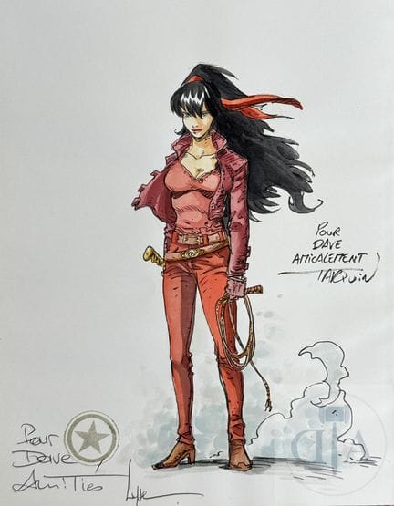 Tarquin / Lanfeust des Etoiles.  Dessin original d