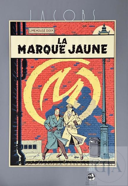 Jacobs / Blake et Mortimer.  Sérigraphie XL de la 