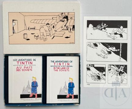 Hergé / Tintin.  Coffret mini albums bilingue Tint
