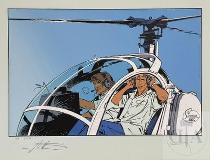 Francq / Largo Winch.  Sérigraphie signée et n°EA 