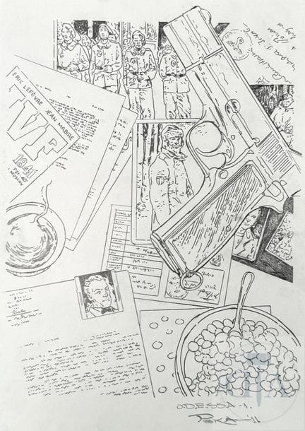 Peka / Dufranne / Odessa.  Dessin original de la c