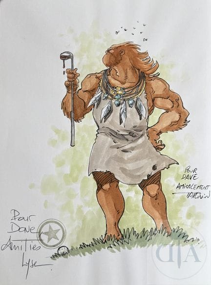 Tarquin / Lanfeust des Etoiles.  Dessin original d