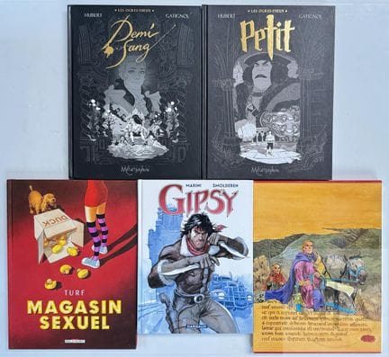 Ensemble de 5 albums en TBE+.