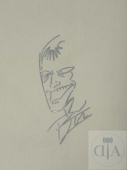 Ron Lim / Silvers surfer.  Dessin orignal réalisé 