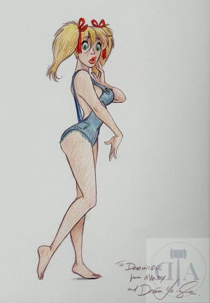 Dean Yeagle / Mandy.  Dessin orignal de la belle h