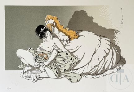 Michetz / Kogaratsu.  Sérigraphie érotique signée.