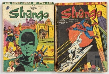 Strange / Lug.  Paire d'albums mensuel n°8 et n°9 