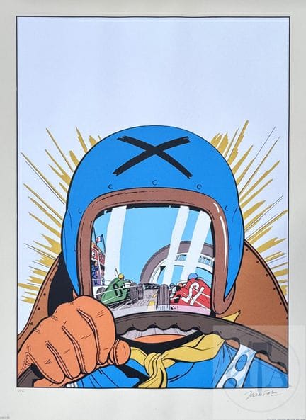 Graton / Michel Vaillant.  Sérigraphie de la couve