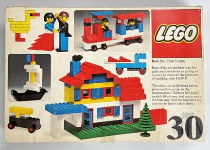 Lego vintage, ref. n.º 30 / Set editado hacia 1976